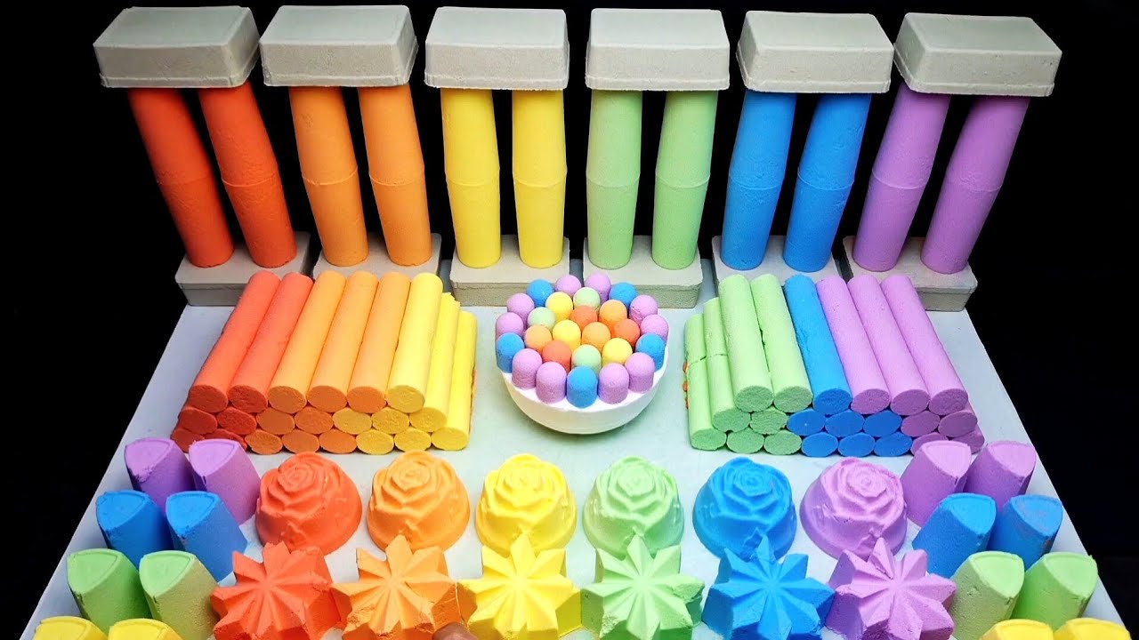 ASMR baking soda rainbow for sleep