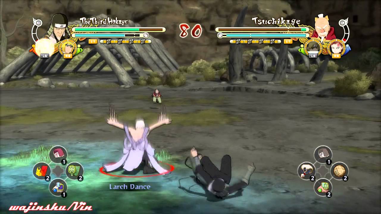 Naruto Ultimate Ninja Storm 3 Sarutobi vs Onoki Gameplay