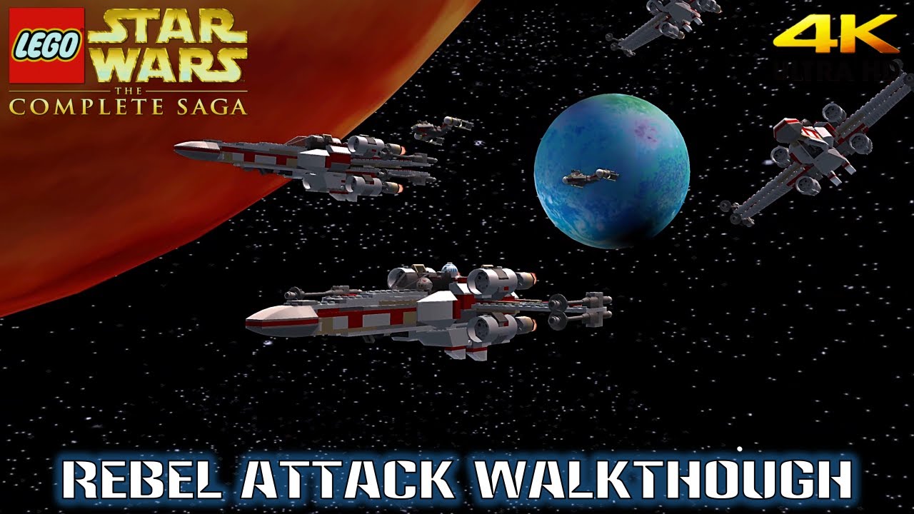Lego Star Wars The Complete Saga 'Rebel Attack' Walkthrough (4K)
