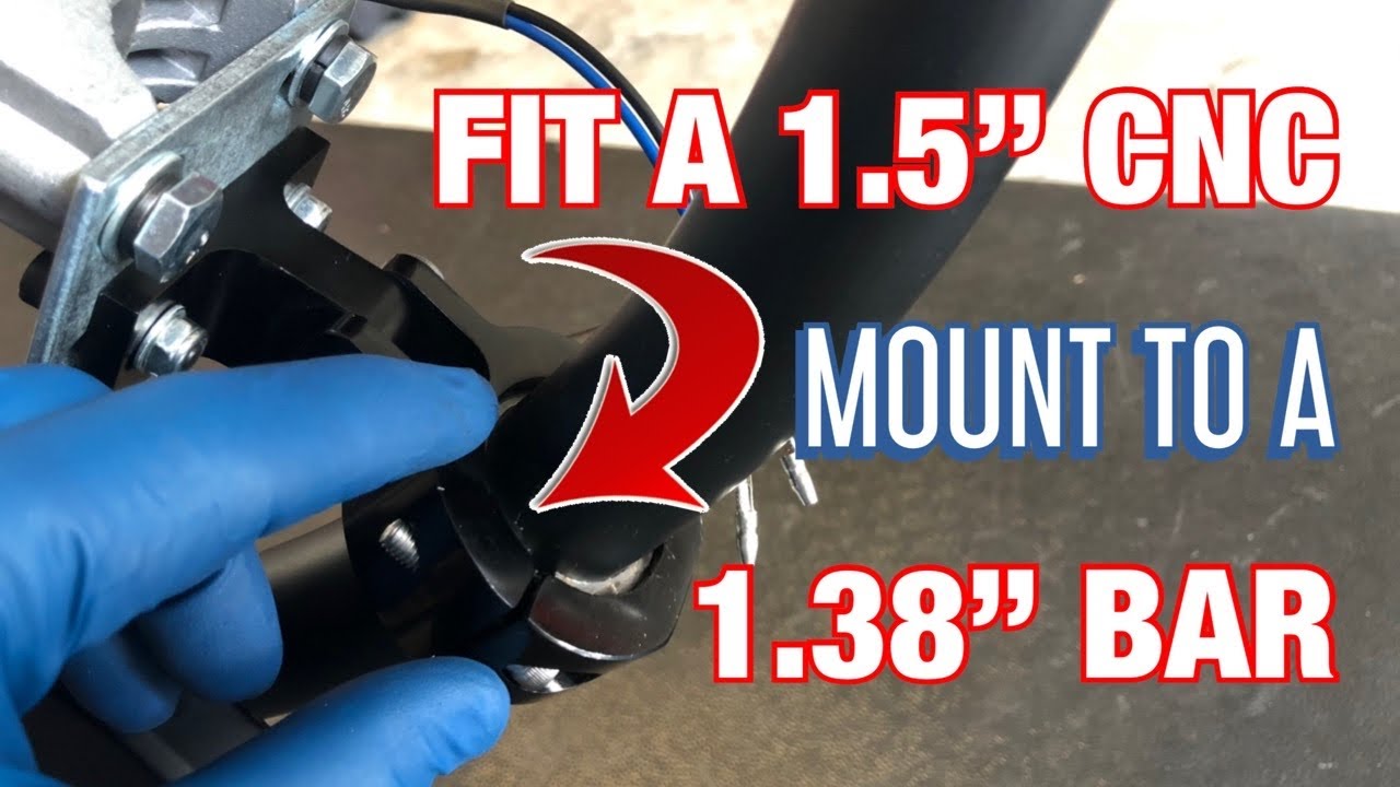 Fitting a 1.5” CNC Mount to a 1.38” Bike Frame - HOW TO