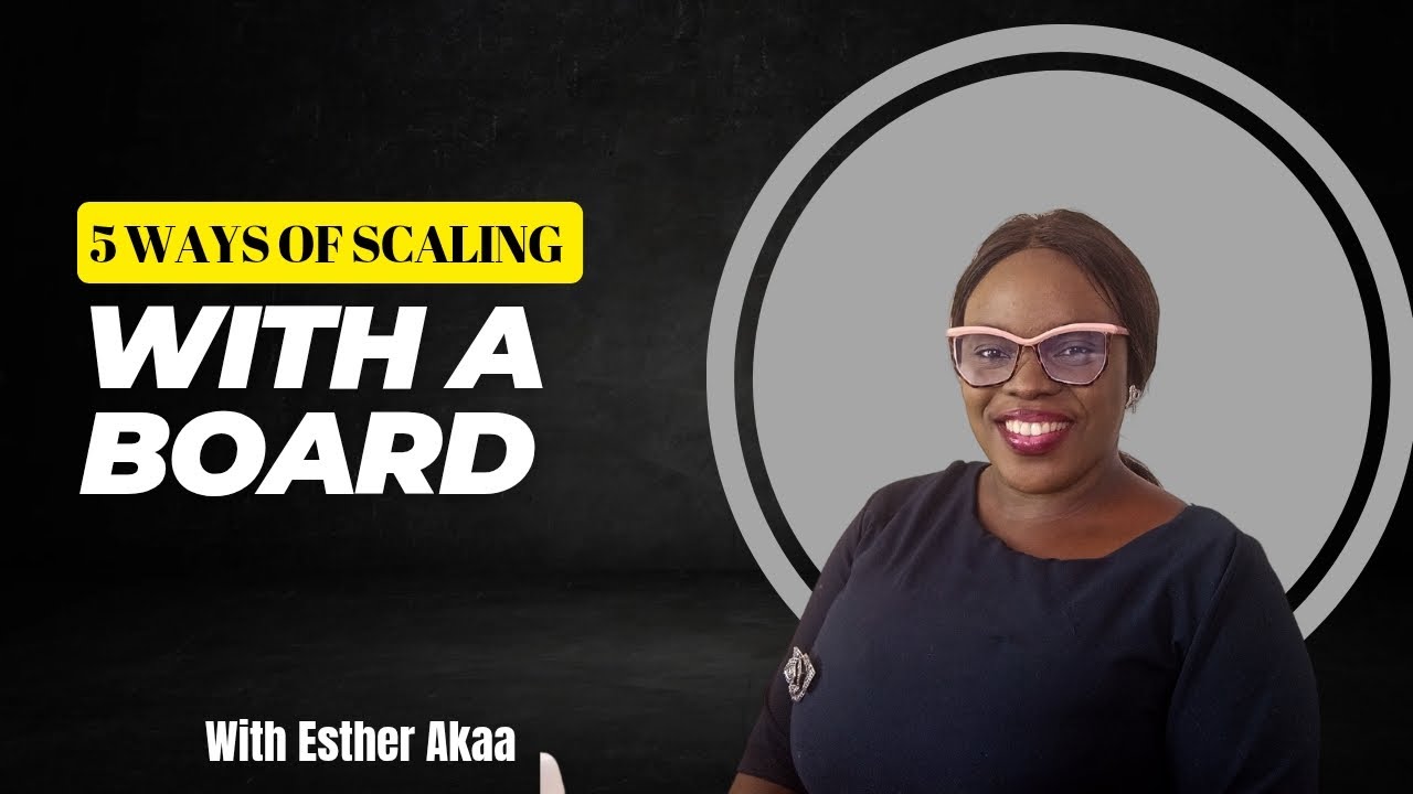 Build a sustainable business using a BOARD as a lever.