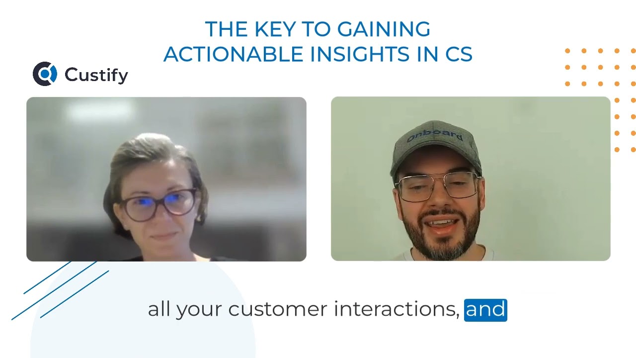 The key to gaining actionable insights in CS