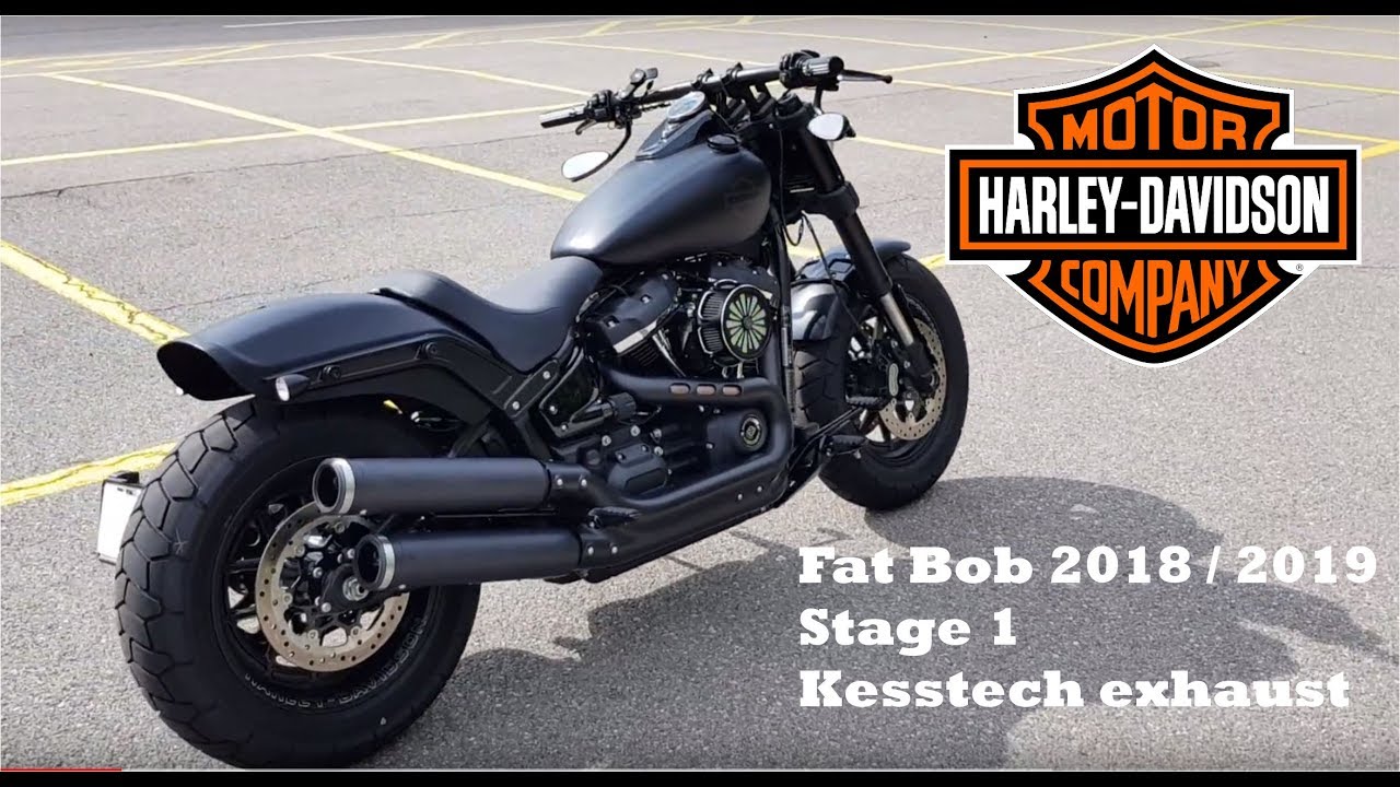 Harley-Davidson Fat Bob 2018 / 2019 Kesstech exhaust (FXFB)