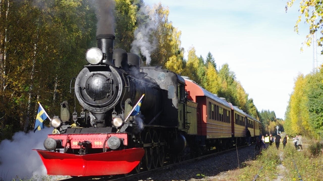 Ångtåg från Storuman till Lycksele 27 sept. 2025
