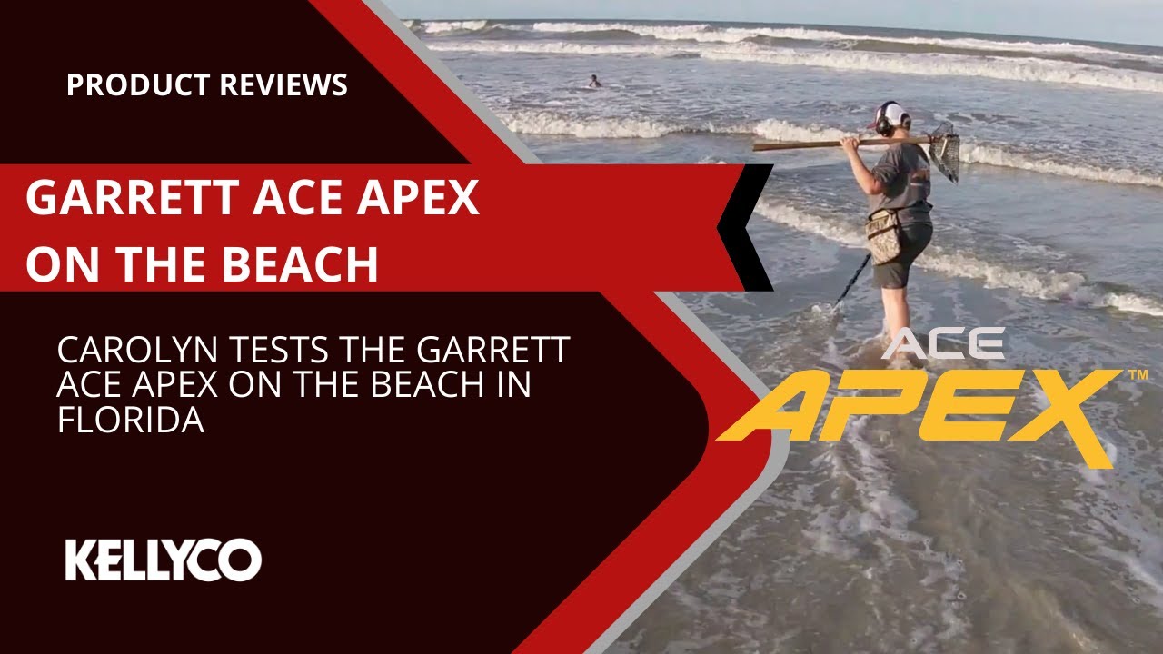 Garrett ACE Apex on Beach