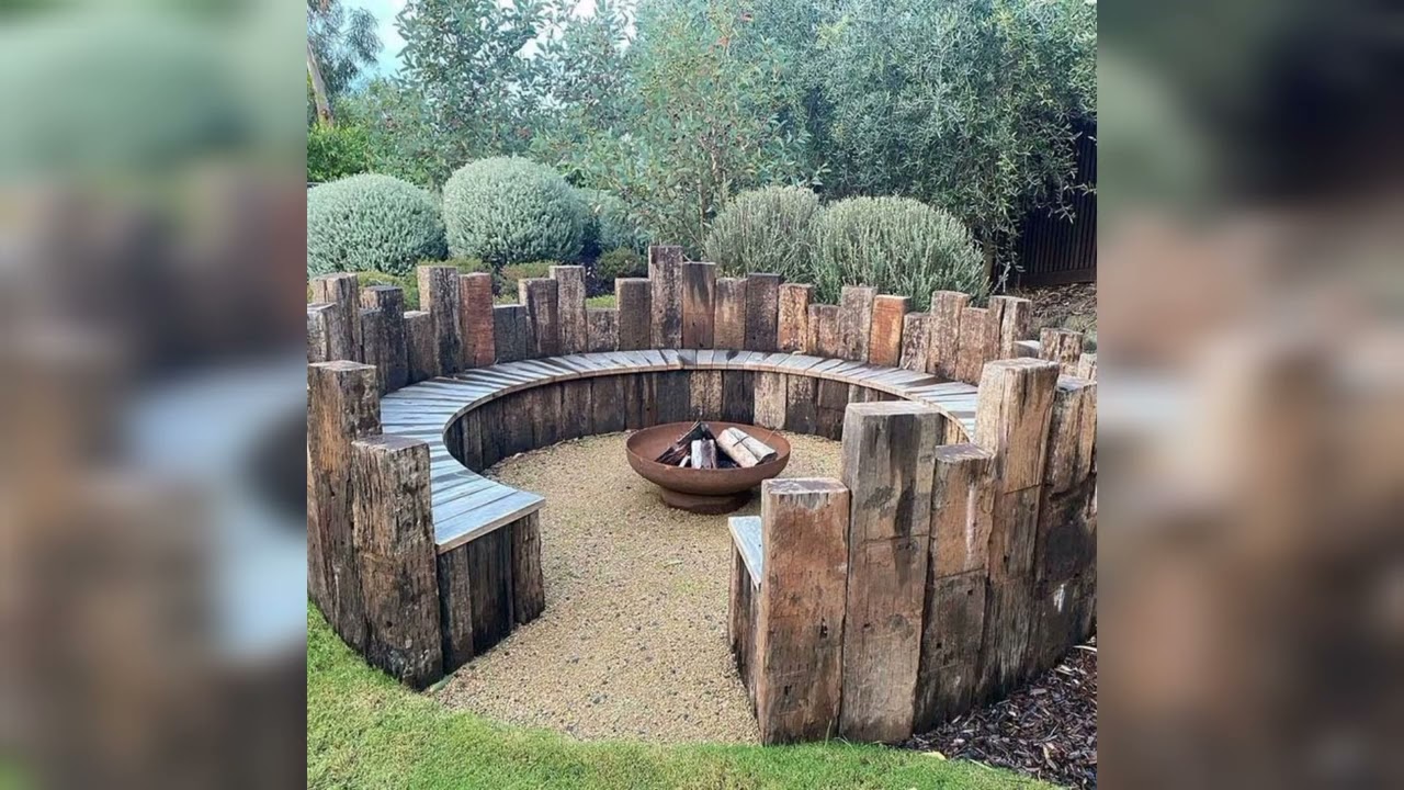 Outdoor fire pit ideas/garden fire pit seating area