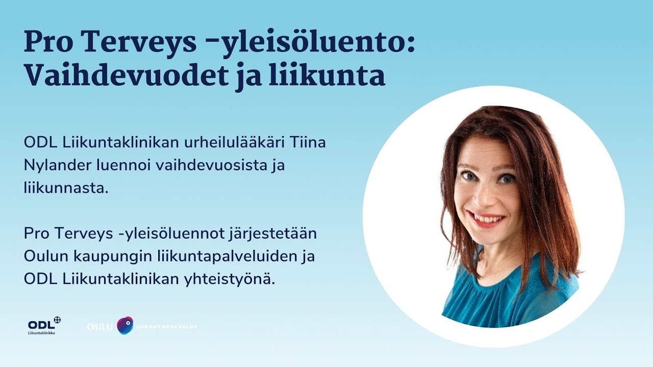 Pro Terveys vaihdevuodet ja liikunta
