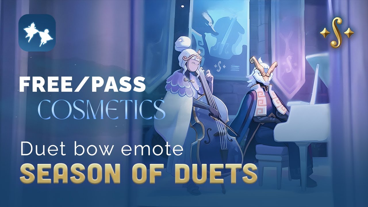 Free/Pass Cosmetics, DuetBow Emote - Season of Duets | Sky BETA | vithai