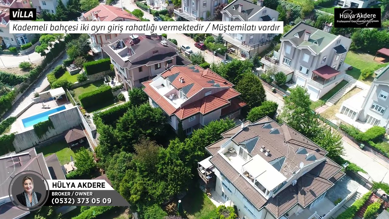 Zekeriyaköy'de Yaşam  Arıköy Doğa Sitesi'nde satılık Villa 300m2, 4+2,