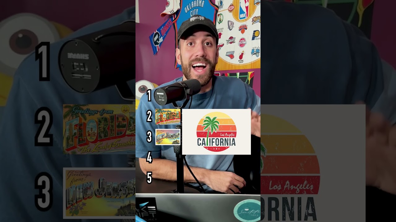 BLINDLY ranking U.S states #shorts #travel #tierlist