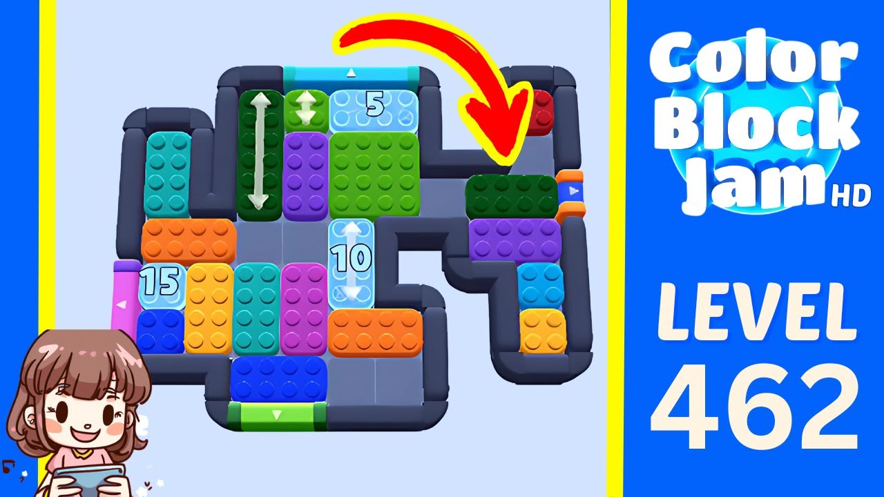 Color Block Jam Level 462 Solution Walkthrough