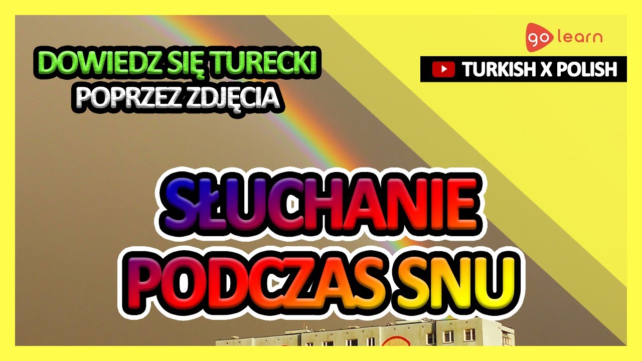 Dowiedz Się Turecki Poprzez Zdjęcia |Słownictwo Turecki Słuchanie Podczas Snu | Golearn