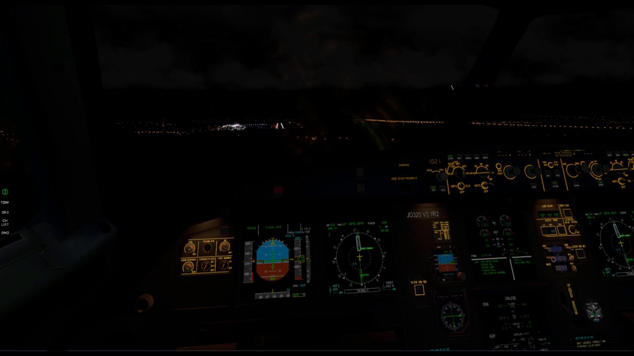 SBMG RNAV RWY28 night approach - Maringá, PR.
