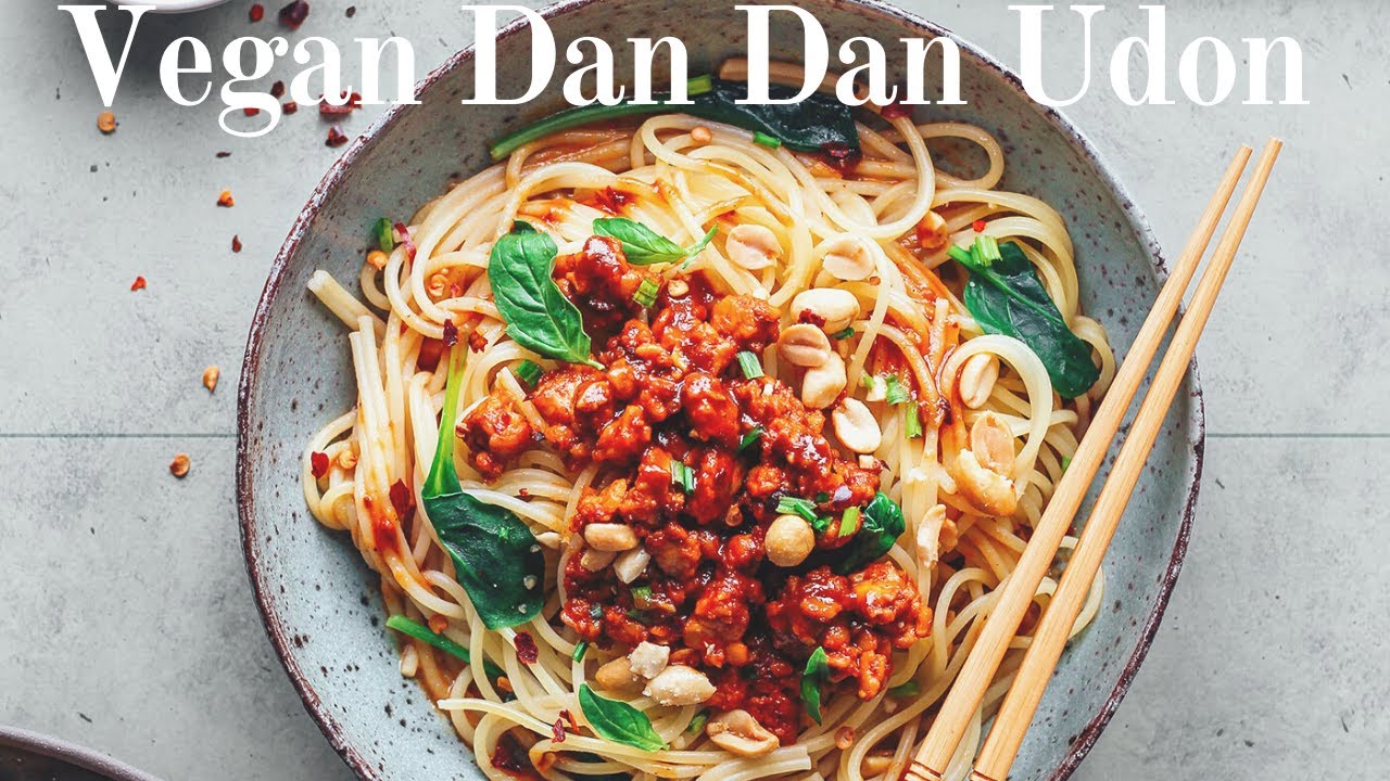 Vegan Dan Dan Udon Noodles Recipe | Quick & Easy | #FoodRecipes #NoodlesRecipes #StreetFood
