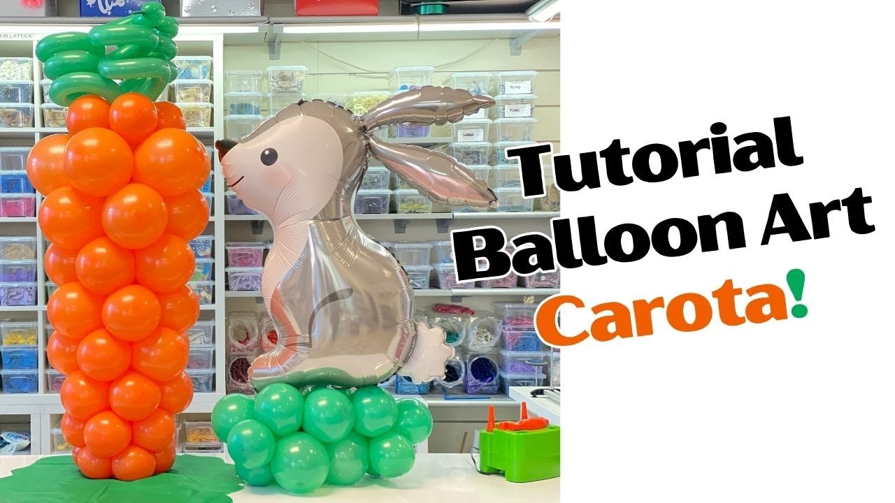 tutorial balloon art carota !
