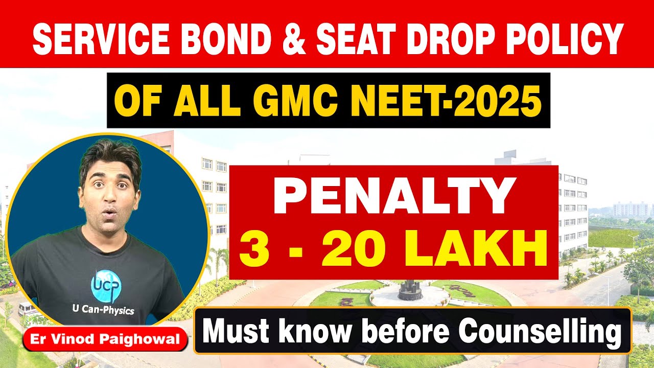 Bond Policy state wise NEET counselling 2025 | Er. VK Sir | #ucanphysics #govtmedicalcollege