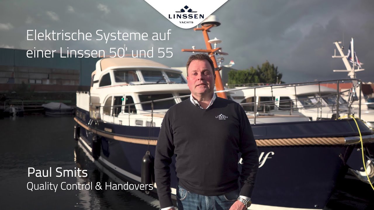 Erklärung zu den elektrischen Systemen einer Linssen 50 und 55 fuß Motoryacht.