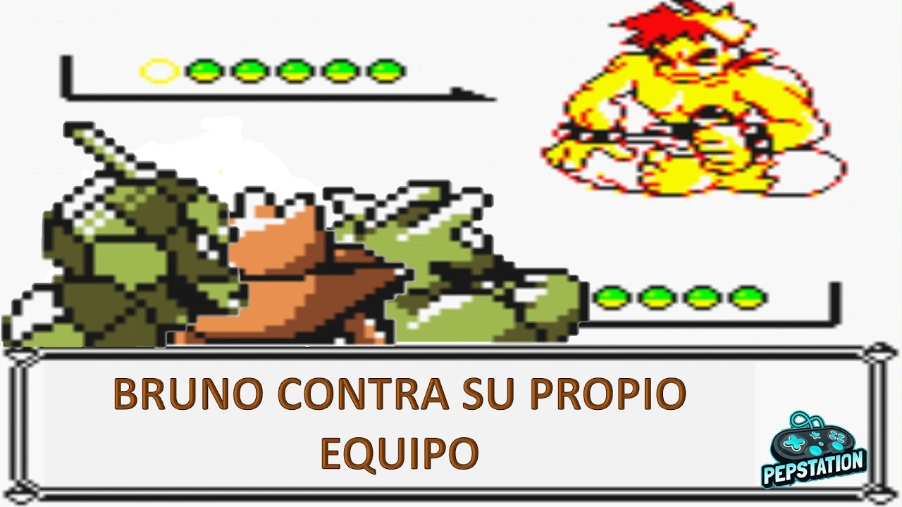 BRUNO contra SU PROPIO EQUIPO pokemon | Pokemon Amarillo