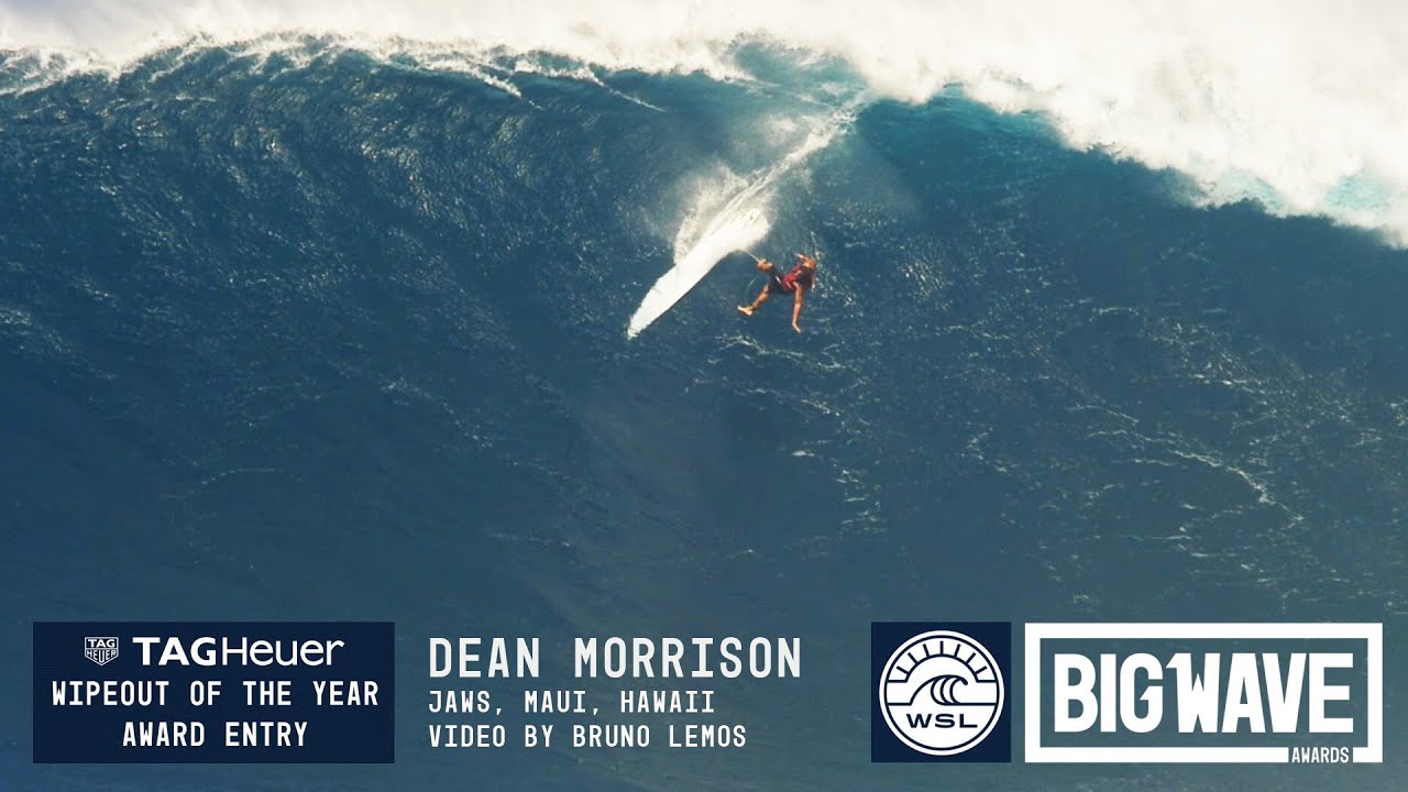 Dean Morrison at Jaws - 2016 TAG Heuer Wipeout of the Year Entry - WSL Big Wave Awards