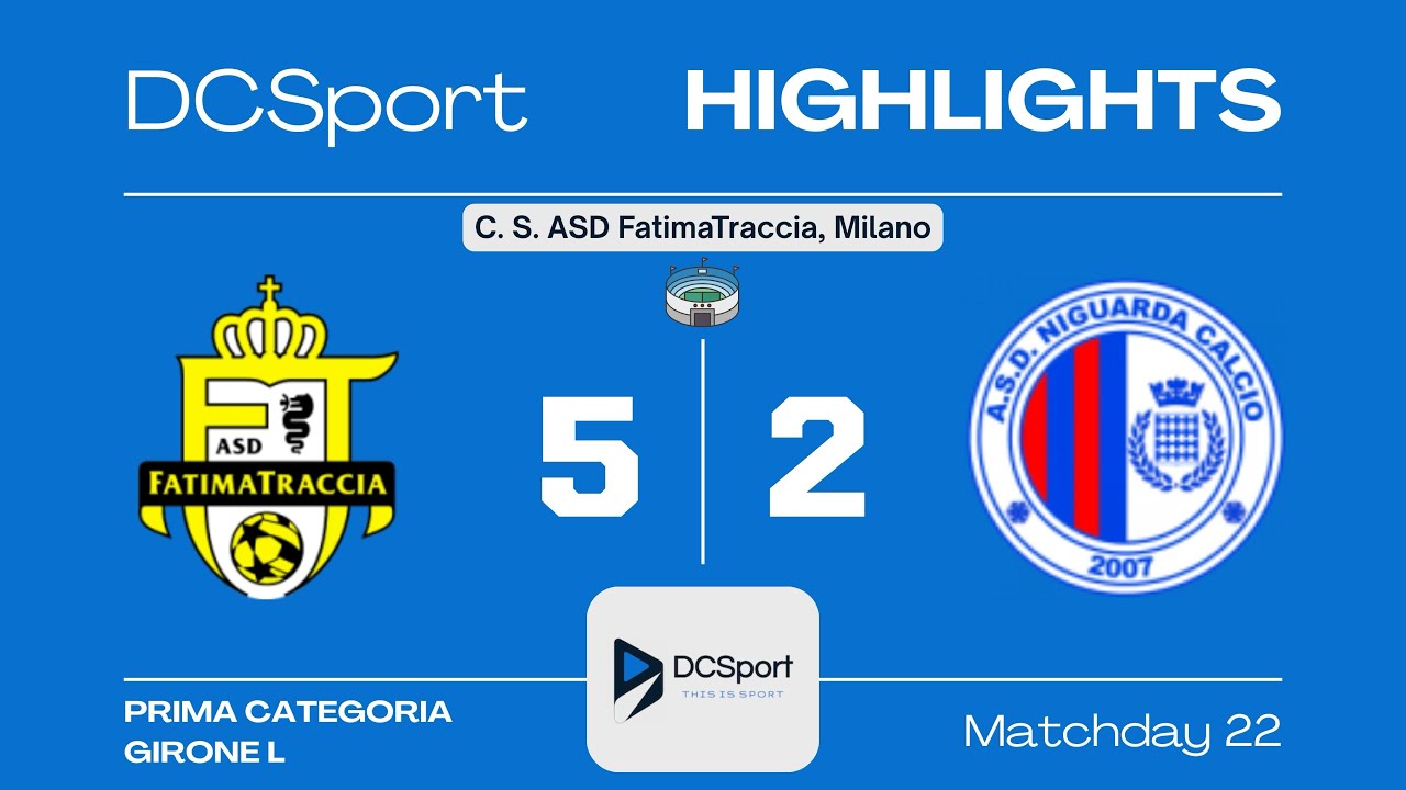 FATIMATRACCIA-NIGUARDA CALCIO 5-2 | 22 Giornata | Prima Categoria | Girone L | Milano