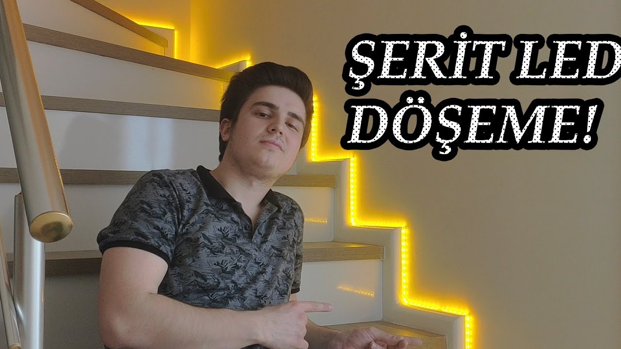 HARİKA OLDU (Merdiven Kenarına Şerit Led Döşeme)