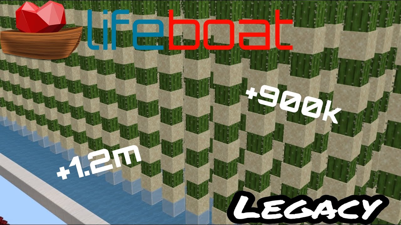 How to build a cactus farm on Lifeboat Skyblock Legacy