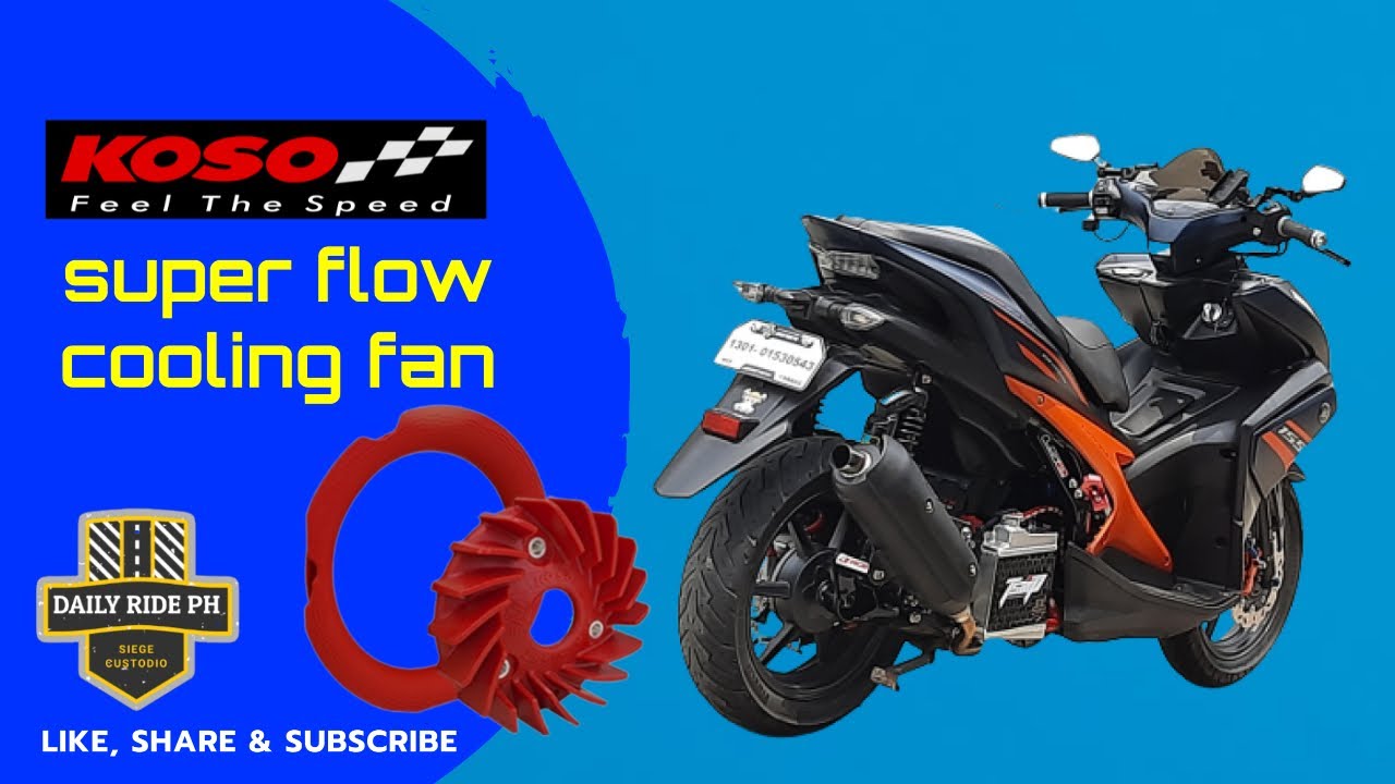 HOW TO INSTALL KOSO SUPER FLOW COOLING FAN FOR YAMAHA AEROX 155
