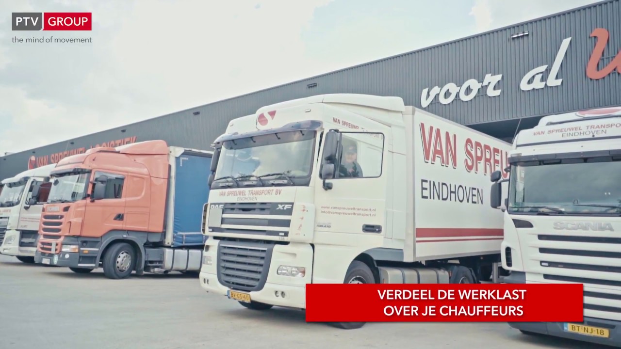 Van Spreuwel houdt ritplanning eenvoudig met ritplanningssysteem PTV Route Optimiser ST