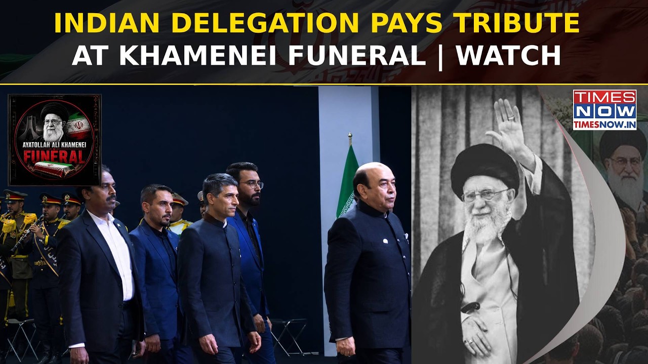 Ali Khamenei Funeral: Indian Delegation Pays Tribute To Iran&rsquo;s Slain Supreme Leader | WATCH