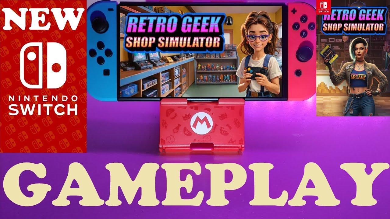 Retro Geek Shop Simulator - (NEW RELEASE) / Nintendo Switch Gameplay