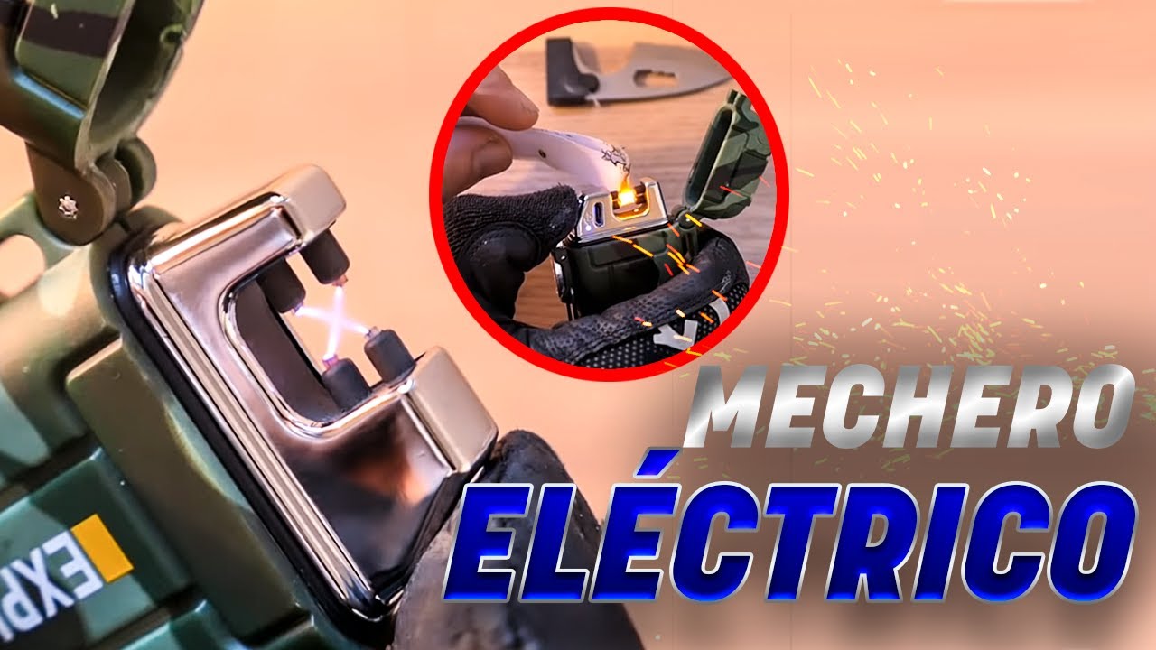 Probando un MECHERO/ENCENDEDOR  ELÉCTRICO de SUPERVIVENCIA