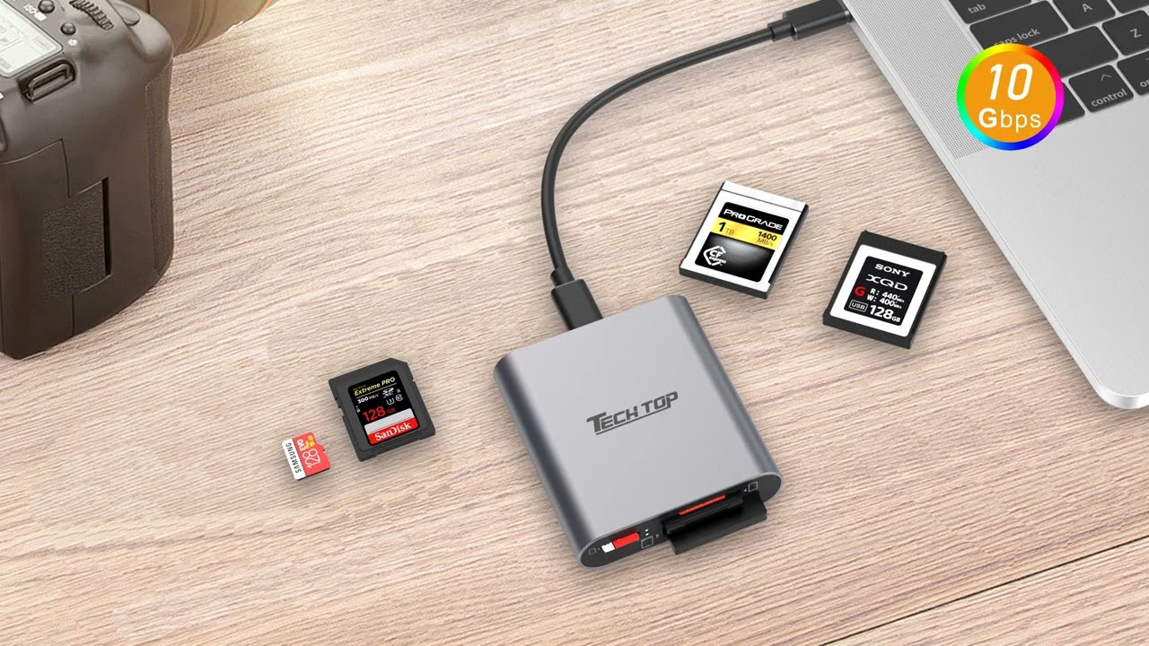 R1015A The 3-in-1 USB-C to CFexpress + SD4.0 + MicroSD3.0 Card Reader