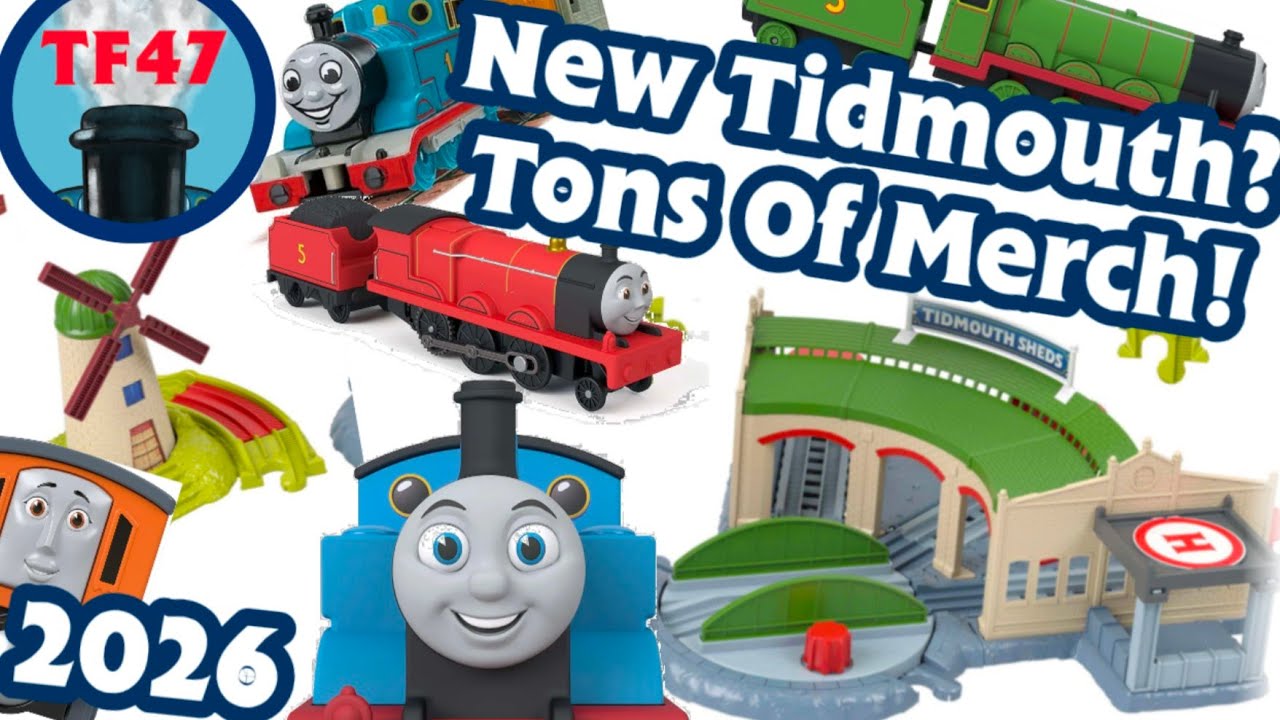 New Thomas Motorized Redesign 2026! Tidmouth Sheds Set! New Thomas Items! TF47 TNN News For Adults!!