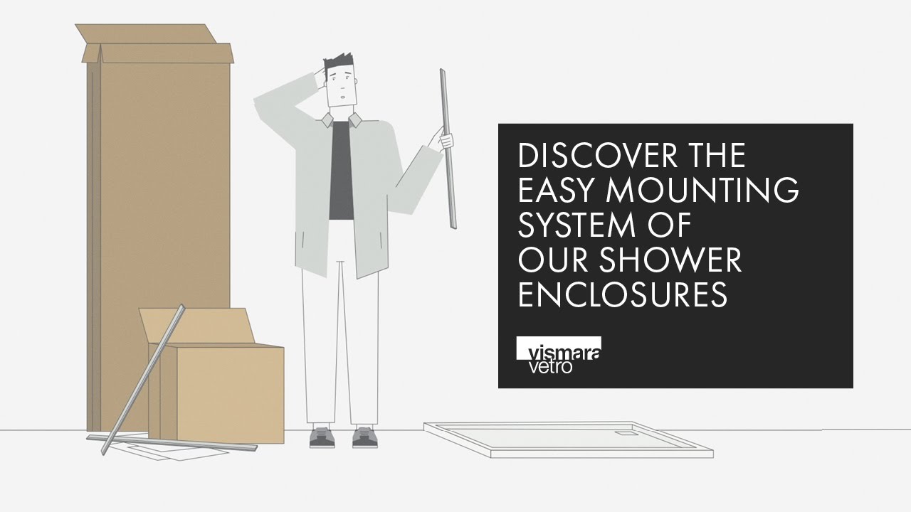 Discover the easy assembly system of our shower enclosures