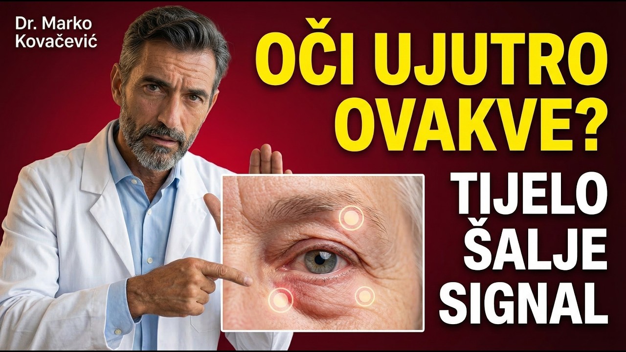 PAŽNJA POSLIJE 60: AKO OČI UJUTRO IZGLEDAJU OVAKO, TIJELO ŠALJE VAŽAN SIGNAL | Dr. Marko Kovačević
