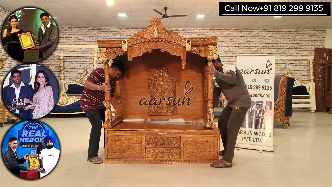 🛕 Mandir of Peaceful Devotion 🙏 | Wooden Temple Design | 💯% Amazing Mondir | Big Temple
