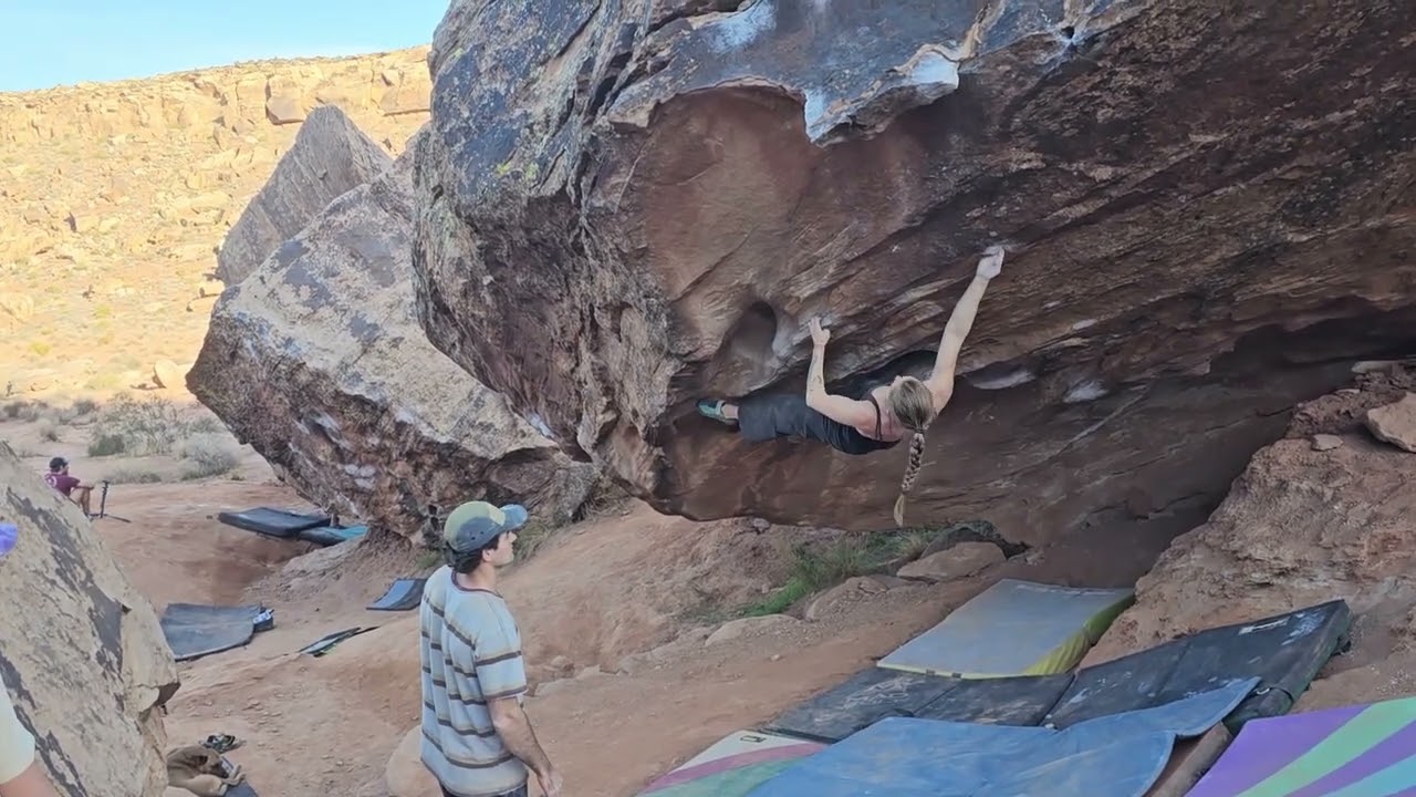 Pink Lady (V6) Moe's Valley Utah 
