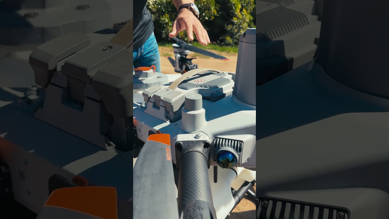 Experience the sound of the DJI Agras T100 &mdash; precise spraying performance #shorts #dji #asmr #drone