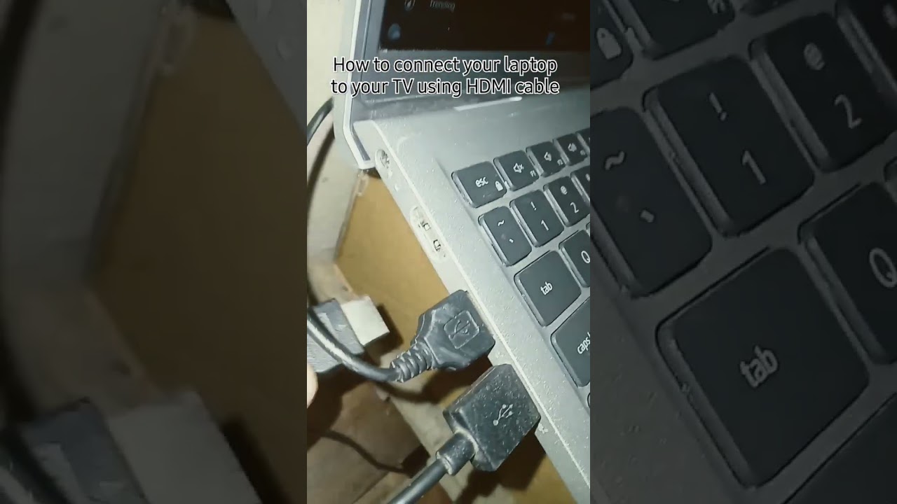 how to connect your laptop to your home tv using HDMI cable