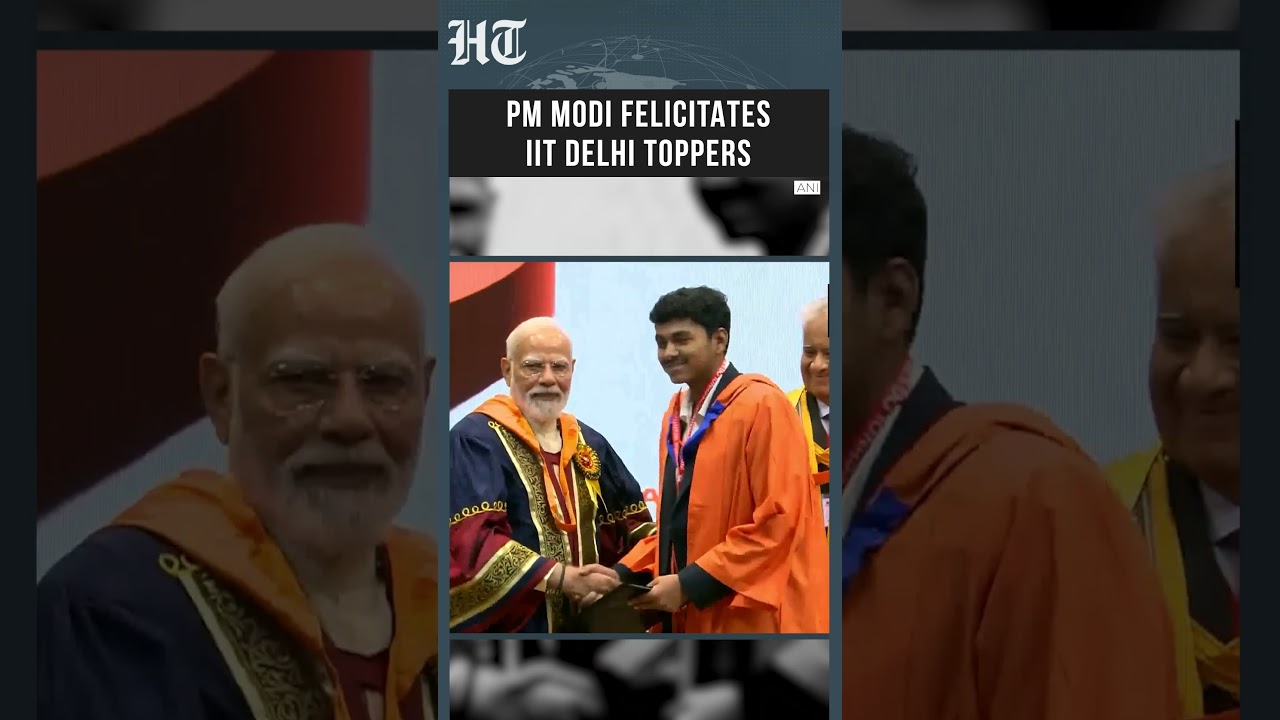 India&rsquo;s PM Modi Awards IIT Delhi&rsquo;s Prestigious Gold Medals At 57th Convocation | #shorts