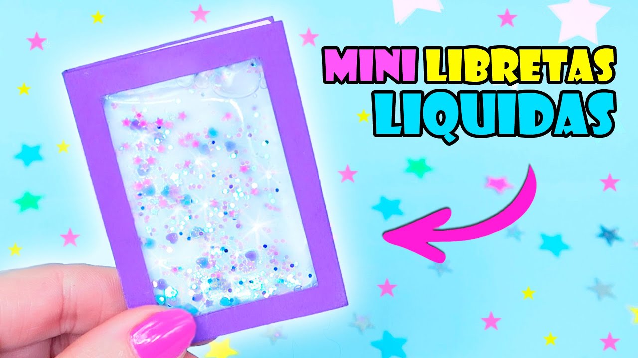 DIY MINI LIBRETAS LÍQUIDAS 💦