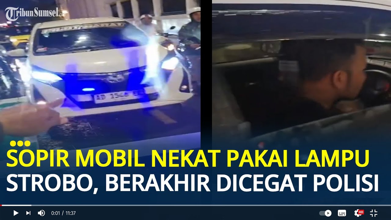 Nasib Sopir Mobil Plat AD Nekat Pakai Lampu Strobo di Yogyakarta, Berakhir Dicegat Polisi