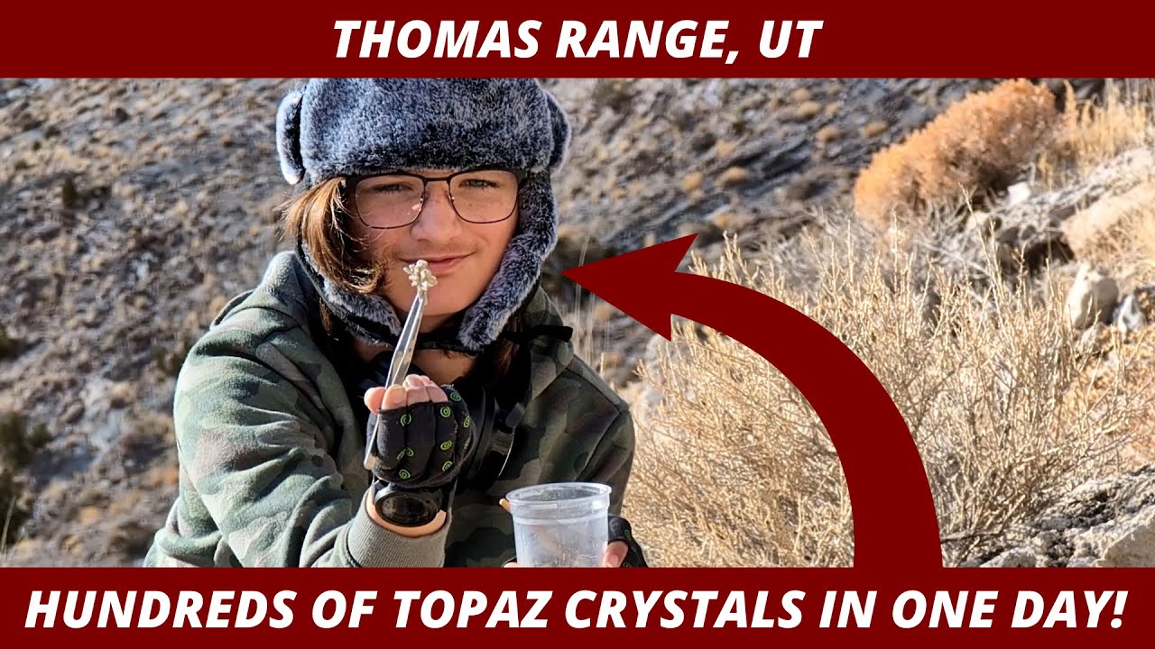 Thomas Range: Hundreds of Topaz Crystals - Dec 25, 2024