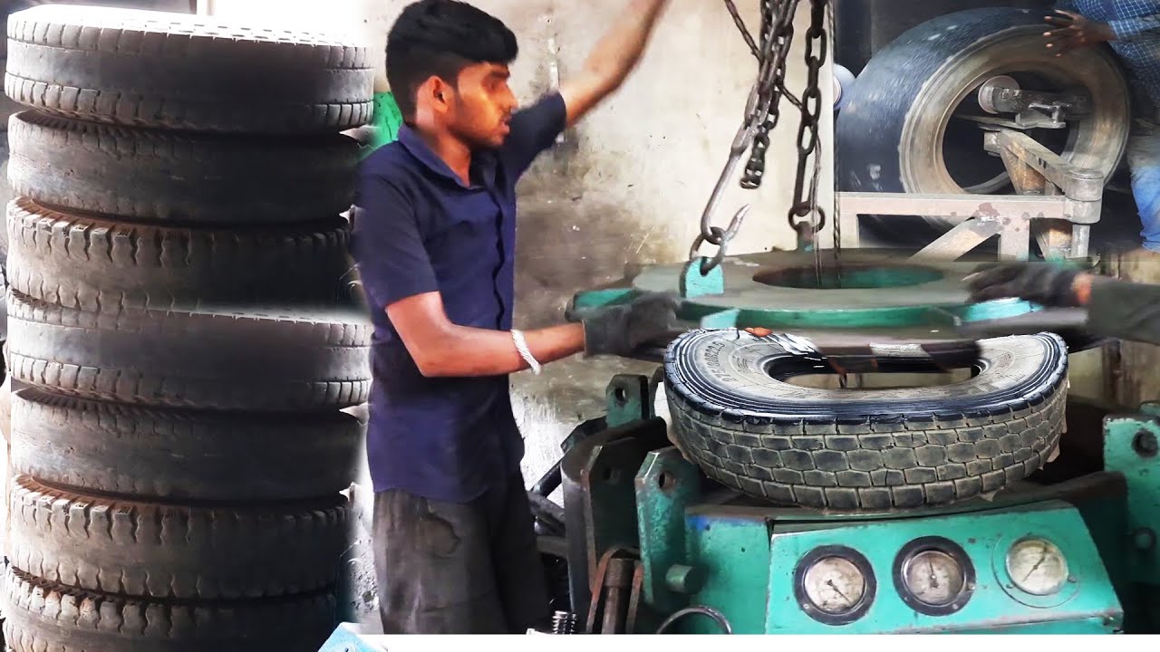 OLD TYRE RE BUTTON Machine Process | Used Tyres Rebutton Recycling Business | Small Scale IndustrieS