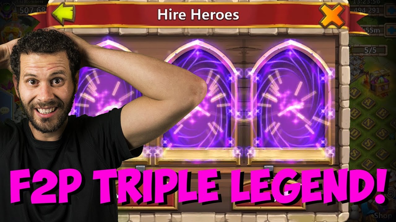 300K F2P gems and we got a TRIPLE LEGEND!