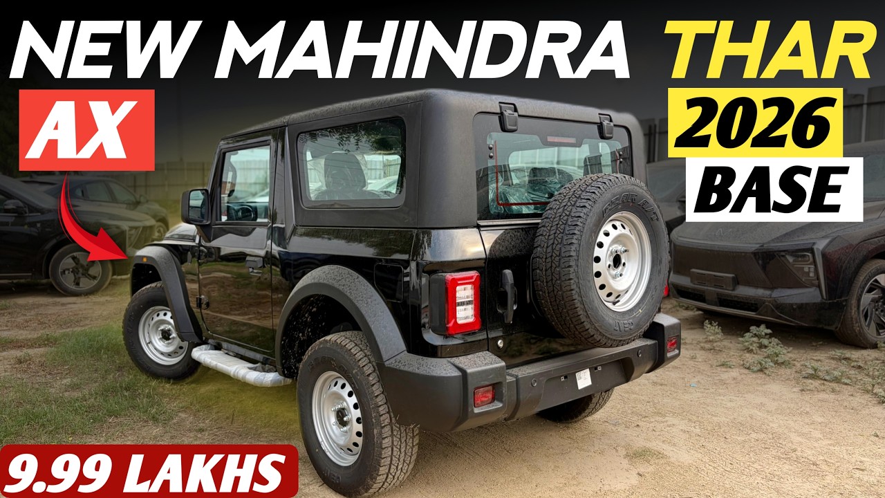 2026 Mahindra Thar AXT RWD Diesel Base Model Detailed Review | Price, Mileage, Features