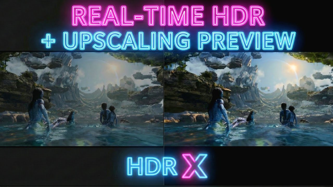 Предварительный просмотр масштабирования HDR в реальном времени с использованием ИИ в Video Enhan...