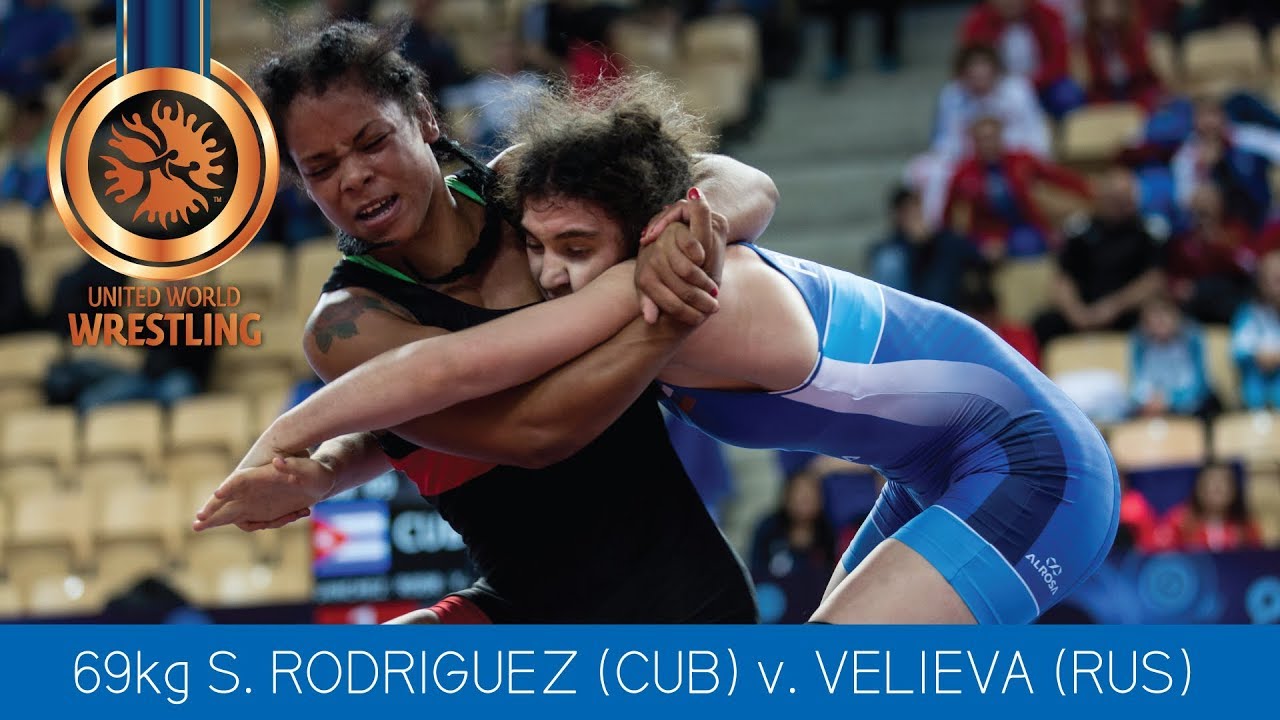 BRONZE WW - 69 kg: Y. SANCHEZ RODR (CUB) df. K. VELIEVA (RUS) by VFA, 5-2