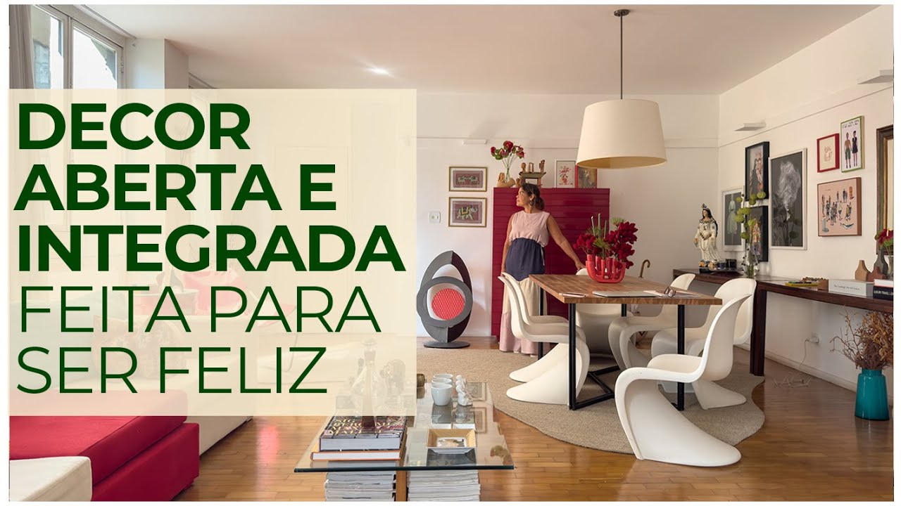 DECOR INTEGRA E UNE BEM OS ESPAÇOS USANDO PONTOS DE CONEXÃO PELA COR - ÓTIMAS IDEIAS PARA DECORAR