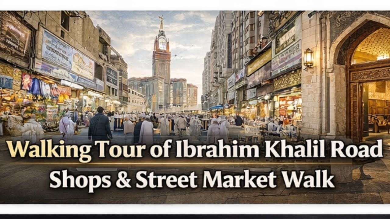 Walking Tour of Ibrahim Khalil Road | Shops & Street Market Walk